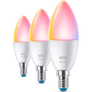 Wiz Wifi E14 kronepære, farveskift, 2200K-6500K, 4,9W, 3-pak