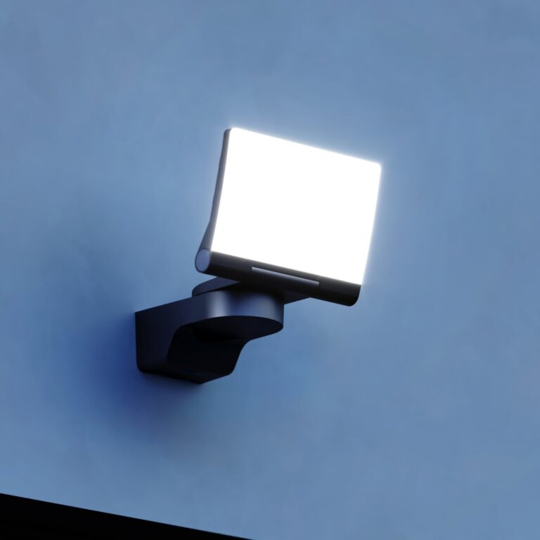 XLED Home 2 LED-udendørs vægspot, sort, IP44 – STEINEL - Altan - Plastik - Kantet