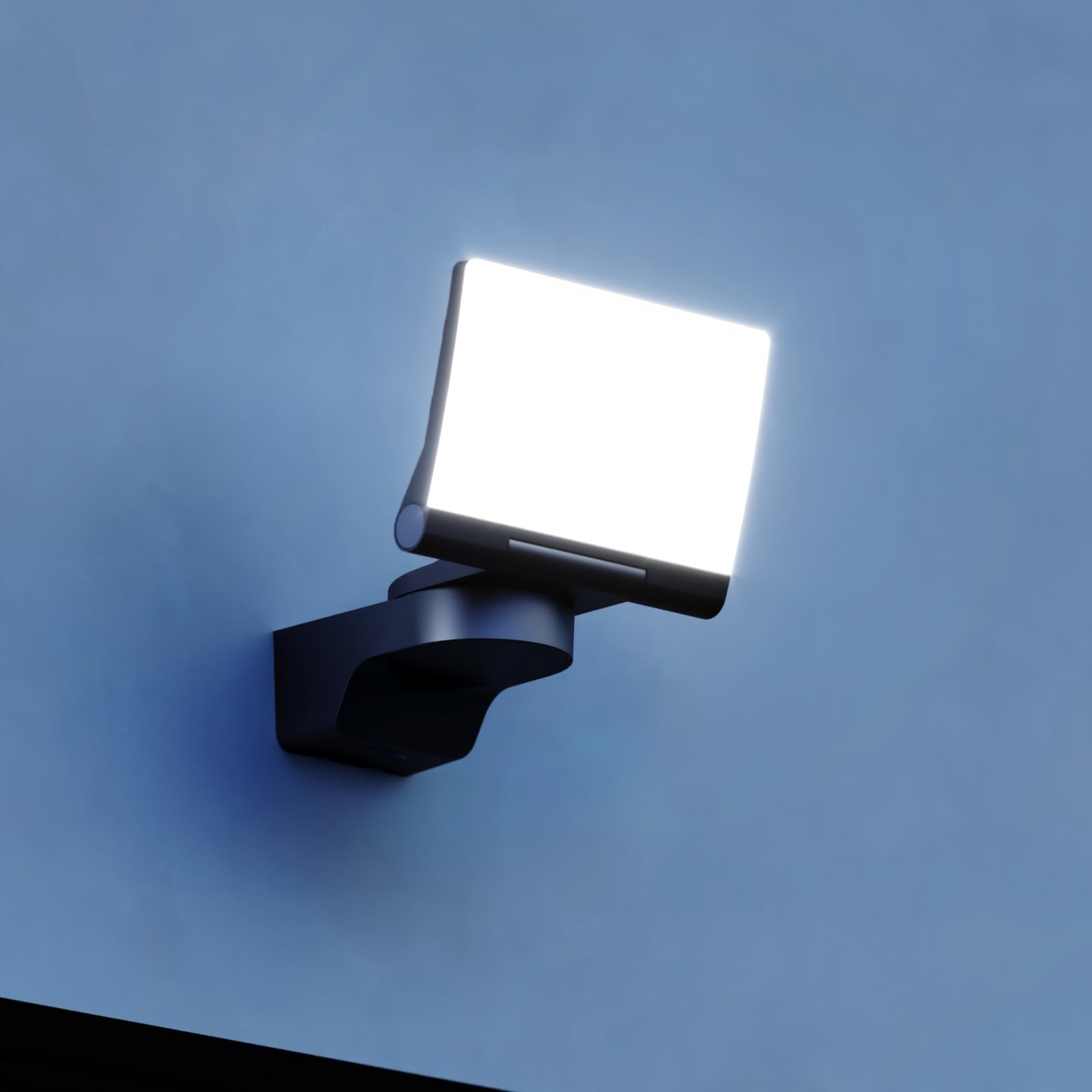 XLED Home 2 LED-udendørs vægspot, sort, IP44 – STEINEL - Altan - Plastik - Kantet