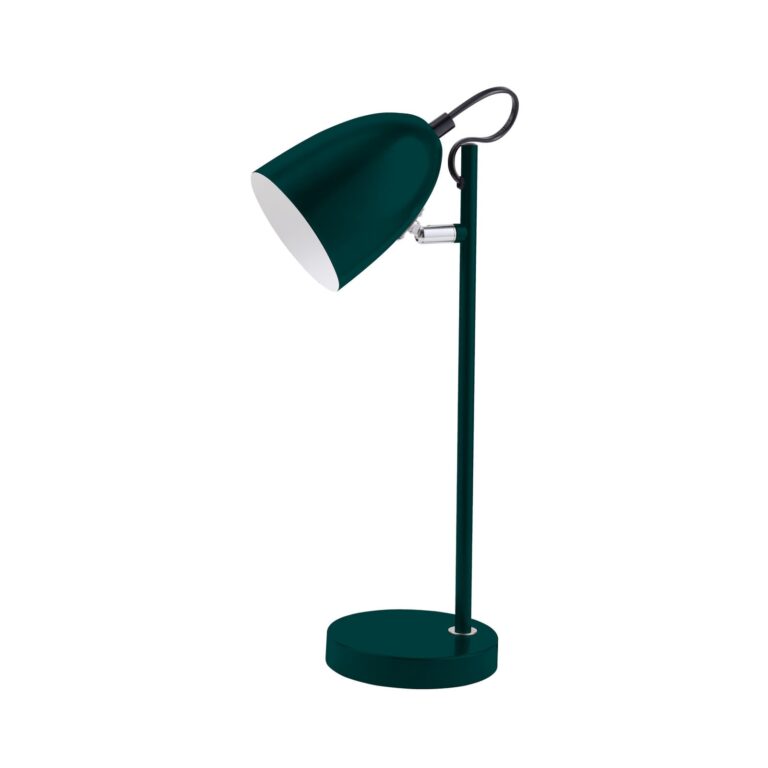 YEP bordlampe, grøn, højde 37 cm, metal, E14 Halo Design - Stue - Med én lyskilde