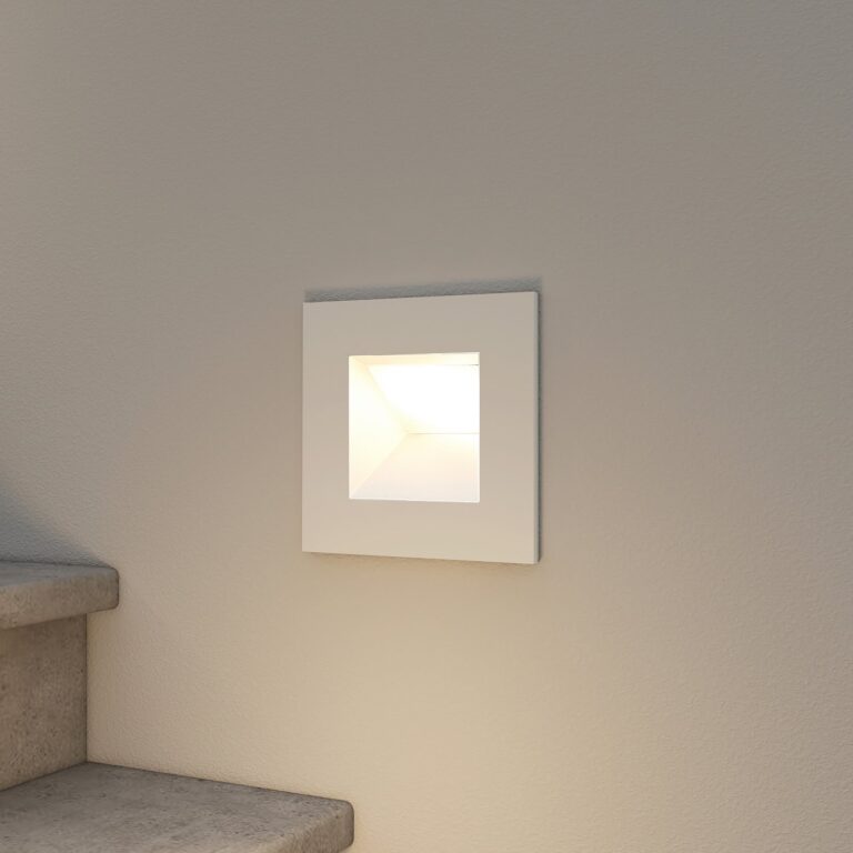 Zamo Indbygningsvæglampe IP65 White Arcchio - Entré - Moderne - Metal - Kantet