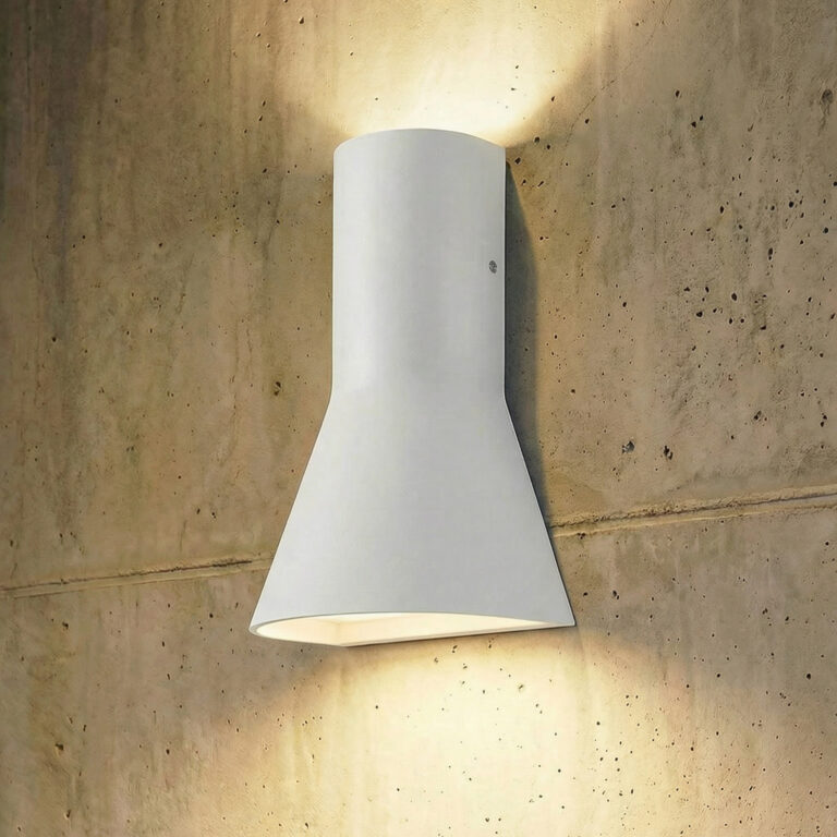 Zephy udendørs LED-væglampe, op/ned, lysegrå, CCT Lucande - Moderne - Aluminium - Med flere lyskilder