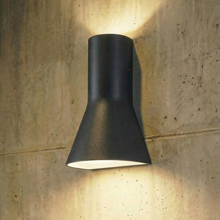 Zephy udendørs LED-væglampe, op/ned, sort, CCT Lucande - Moderne - Aluminium - Med flere lyskilder