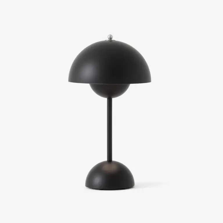 &Tradition - Flowerpot VP9 LED-batteridrevet bordlampe, sort mat