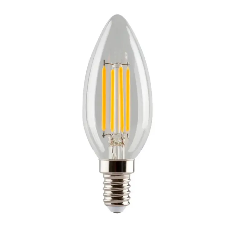 e3light - Lysstofrør LED 4W lys klar CRI90 dæmpbar E14