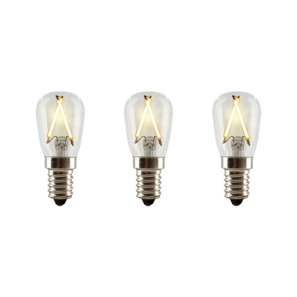 e3light - Pære LED 1,5W (85 lm) Dæmpbar E14 3 pk.