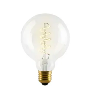 e3light - Pære LED 4W (180lm) Ø95 Klar CRI90 Dæmpbar E27